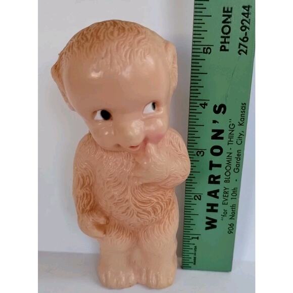Irwin Vintage RARE Hairy Monkey Kewpie Squeaky 5” Toy - Picture 11 of 12